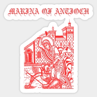 St. Marina of Antioch icon Sticker